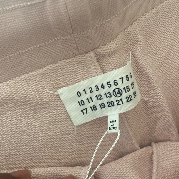 NWT Mens Maison Margiela Stereotype Organic Cotton Sweatpants Size 52 Peony Pink - Picture 5 of 13